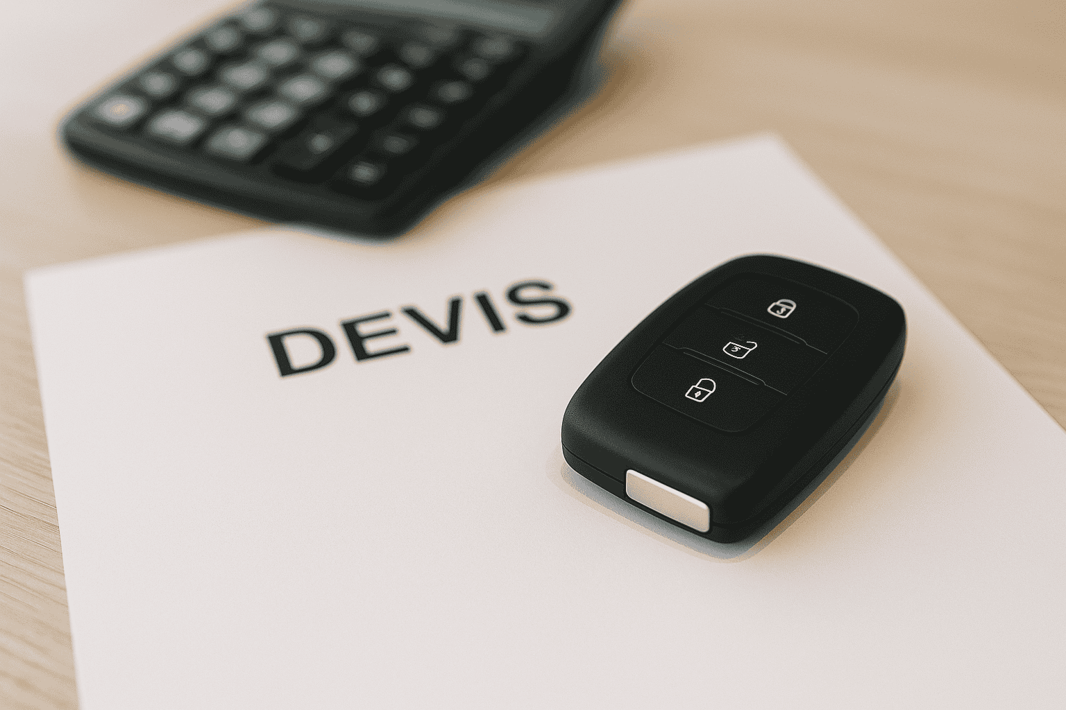 Clé sur devis et calculatrice, coût double clé voiture- Sécurclés