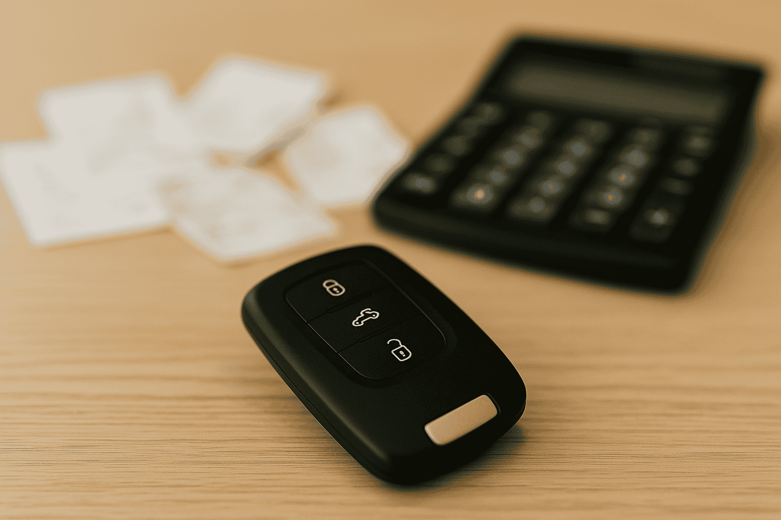 differences-prix Clés de voiture avec calculatrice illustrant choix prix. Sécurclés